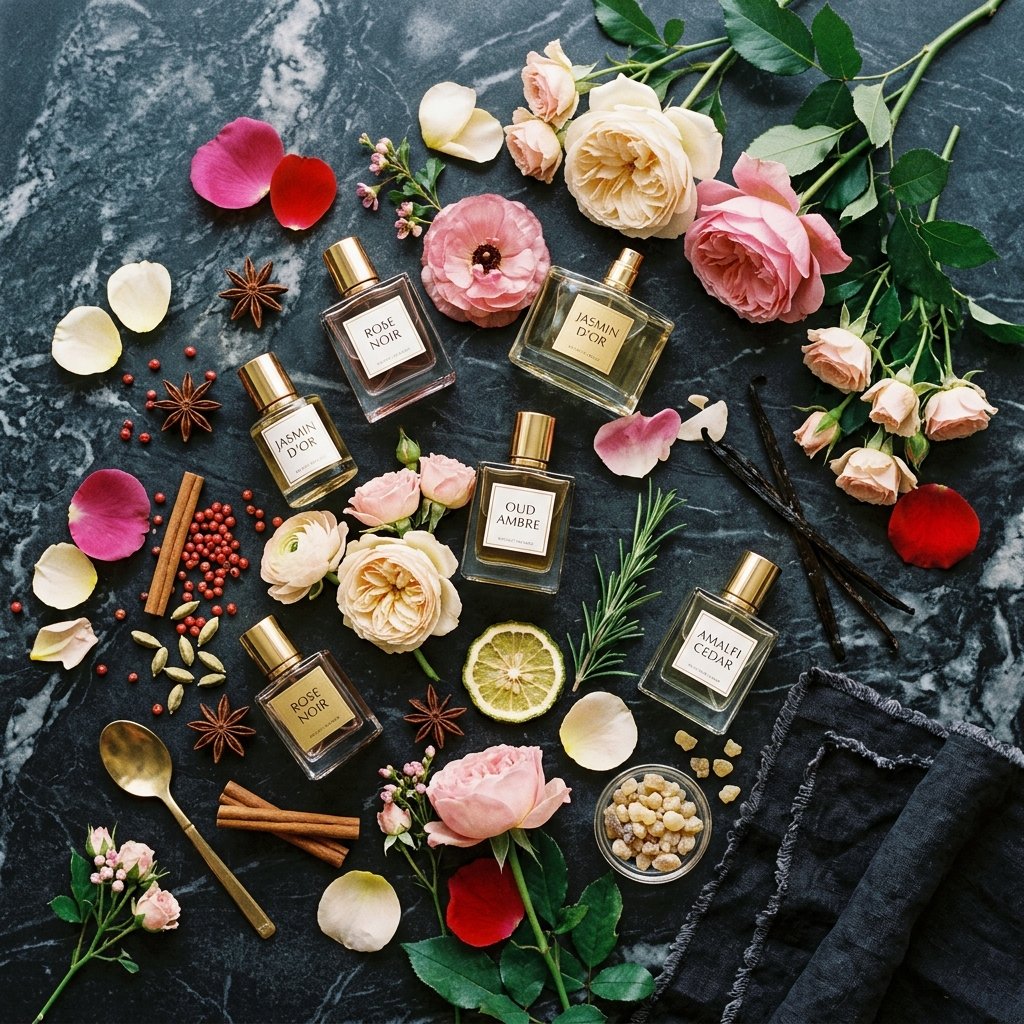 A curated fragrance selection